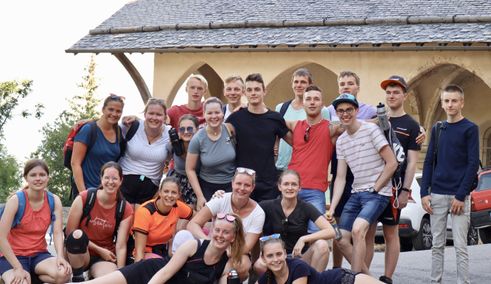 Groepsfoto Frankrijk jongerenreizen